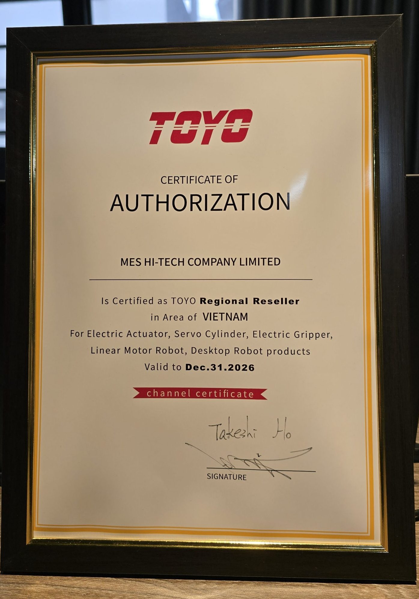 MES HI-TECH – Đại Lý Chính Thức Toyo Robotics Tại Việt Nam | Electric Actuator & Robot Công Nghiệp