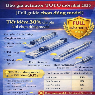 TOYO actuator giá 2026 đầy đủ