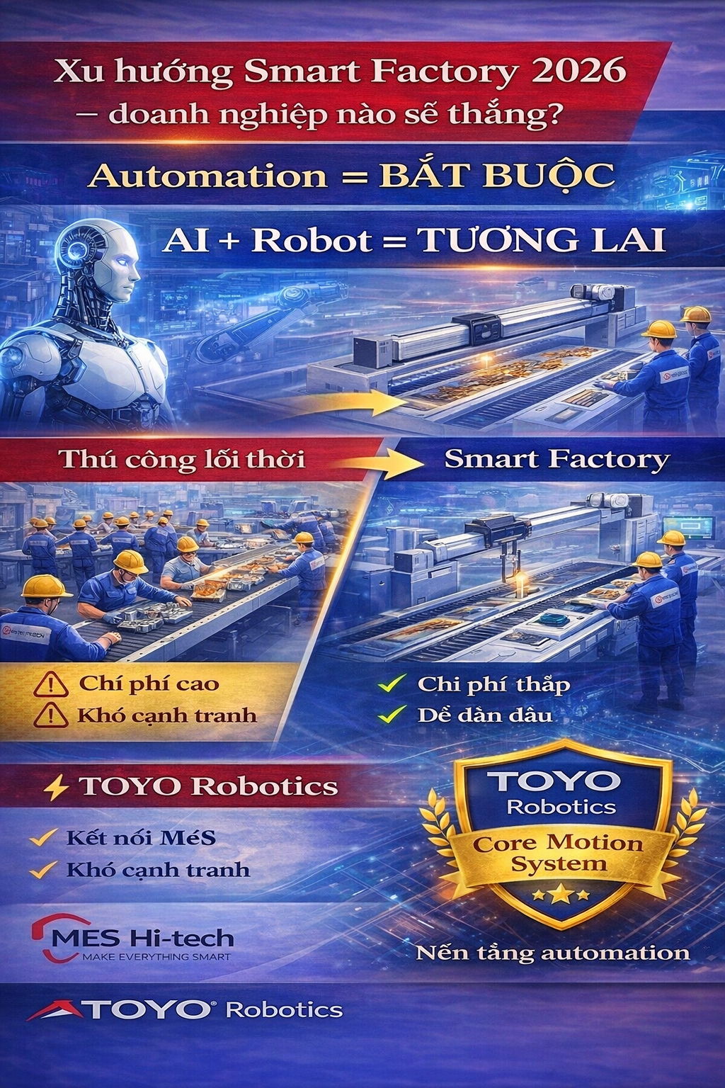Smart factory trends 2026 infographic