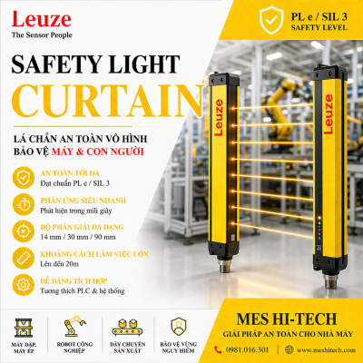 Biển quảng cáo đèn an toàn Leuze