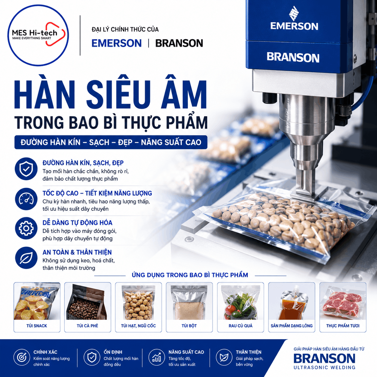Hàn siêu âm trong bao bì thực phẩm