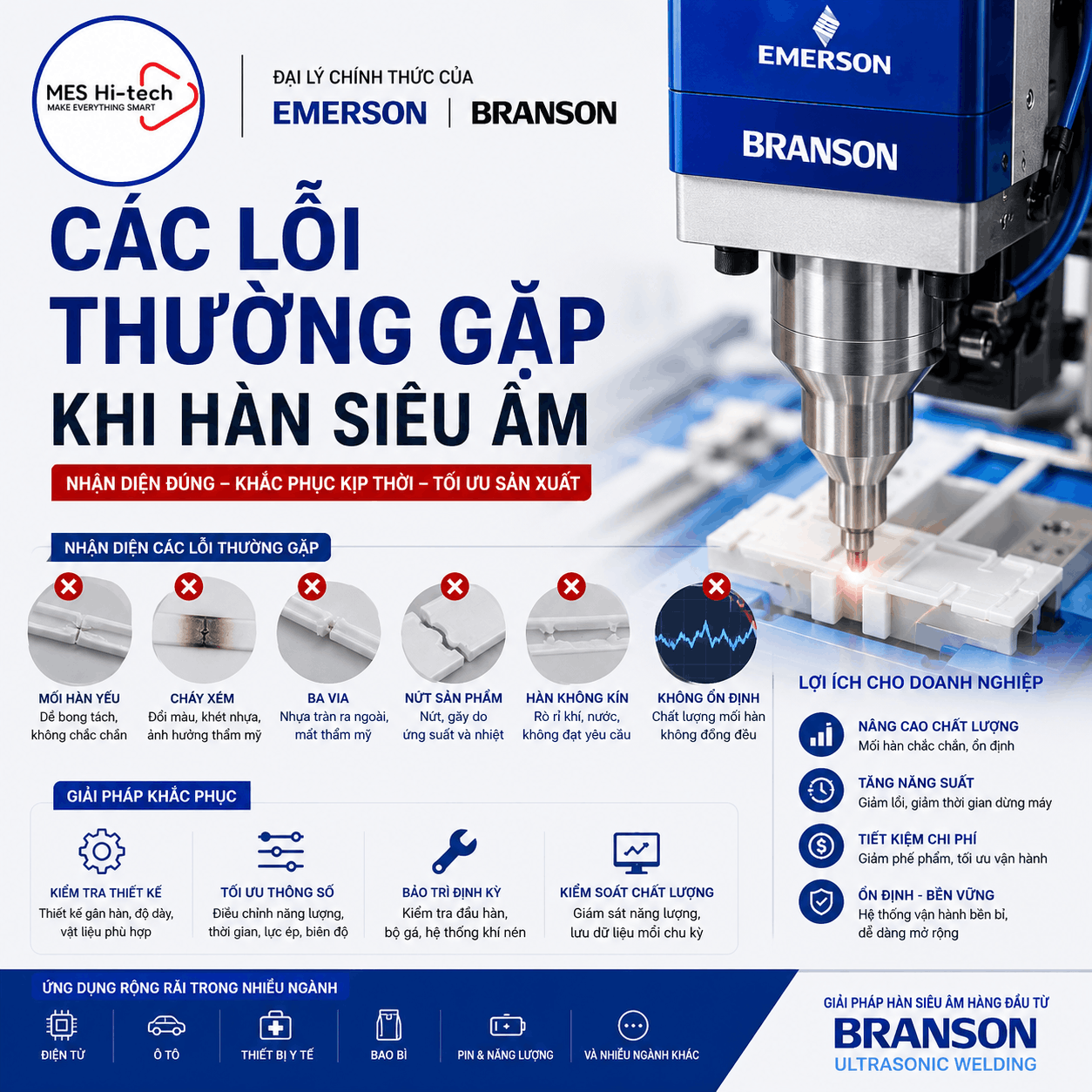 Các lỗi hàn siêu âm