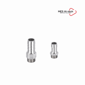 Airbest PJQ – đầu nối ống kiểu pagoda toàn kim loại, ren M5×0,8 đến G1, dài 19 – 63 mm, 9 mã